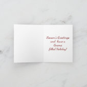 Niedliche Gnome-Urlaubskarte Feiertagskarte (Innenseite)