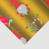 Niedliche Gnome, Weihnachten Seidenpapier (Detail)