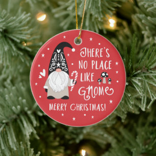 Niedliche Gnome Weihnachtsfeier Keramik Ornament