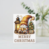 Niedliche Gnome Weihnachtskarte Feiertagskarte (Stehend Vorderseite)