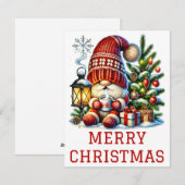 Niedliche Gnome Weihnachtskarte Feiertagskarte (Vorne/Hinten)