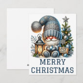 Niedliche Gnome Weihnachtskarte Feiertagskarte (Vorne/Hinten)