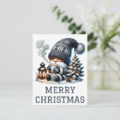 Niedliche Gnome Weihnachtskarte Feiertagskarte (Stehend Vorderseite)