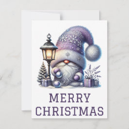 Niedliche Gnome Weihnachtskarte Feiertagskarte