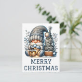 Niedliche Gnome Weihnachtskarte Feiertagskarte (Stehend Vorderseite)