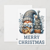 Niedliche Gnome Weihnachtskarte Feiertagskarte (Vorne/Hinten)
