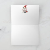 Niedliche Gnome Weihnachtskarte Karte (Innenseite)