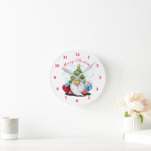 Niedliche Gnome Weihnachtsmauer Uhr (Zuhause)