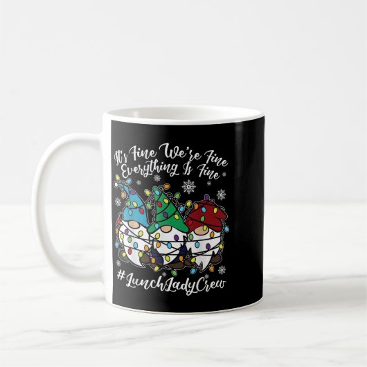 Niedliche Gnomen Alles ist ein schönes Weihnachtse Kaffeetasse (Links)