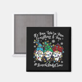 Niedliche Gnomen Alles ist ein schönes Weihnachtse Magnet (Vorderseite/Rückseite)