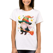 Niedliche Gnomen mit Besenstiel