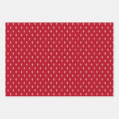 Niedliche Gnomes Bäume und Schneeflocken Weihnacht Geschenkpapier Set (Vorderseite 2)