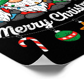 Niedliche Gnomes Frohe Weihnachtsfamilie Gnome Xma Poster (Ecke)