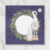 Niedliche Gnomes Joy Weihnachtsgeschenke Liebesmar Geschenkanhänger (Rückseite)