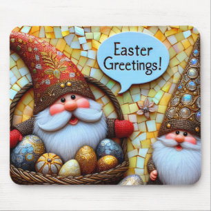 NIEDLICHE GNOMES'OSTGREETINGS Eier ~ Mousepad