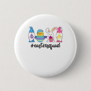 Niedliche Gnomies Bunnies Squad Ostertag Kaninchen Button