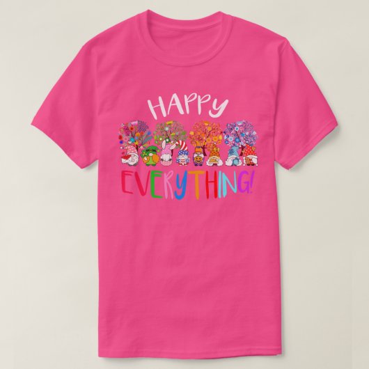 Niedliche Gnomies Happy Everthing Holidays T-Shirt (Design vorne)