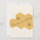 Niedliche Gold-Mama für Babydusche Einladung (Rückseite)