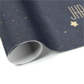 Niedliche Gold Stars Personalisiert Geschenkpapier (Rolleneckpunkt)