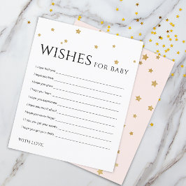 Niedliche Gold Stars Wünsche für Baby Advertising 