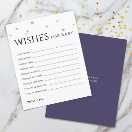 Niedliche Gold Stars Wünsche für Baby Advertising 