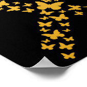 Niedliche Goldbarren-Ribbon-Krebs im Kindesalter Poster (Ecke)