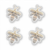 Niedliche Goldbiene Aufkleber (Vorderseite)