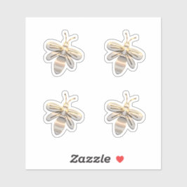 Niedliche Goldbiene Aufkleber