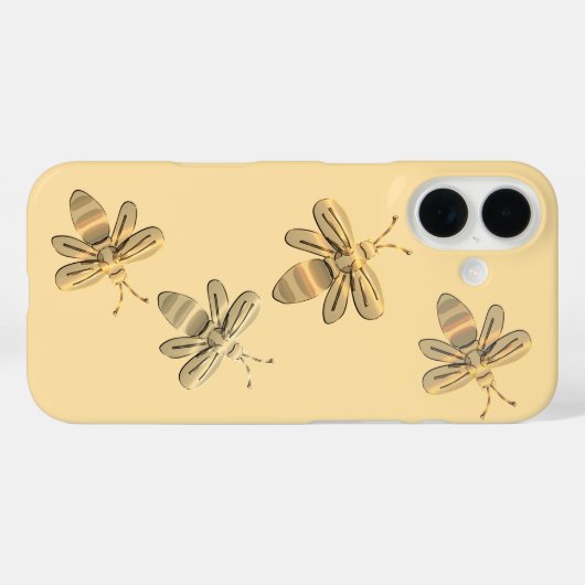 Niedliche Goldbienen Case-Mate iPhone Hülle (Rückseite (Horizontal))