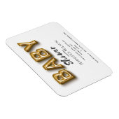 niedliche Goldblase Ballon Spaß Babydusche gerette Magnet (Rechte Seite)