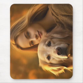 Niedliche Golden Retriever Beste Hunde-Mama je Mousepad