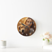 Niedliche Golden Retriever Beste Hunde-Mama je Runde Wanduhr (Zuhause)