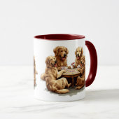 Niedliche Golden Retriever Hunde Spielkarten Tasse (VorderseiteRechts)