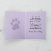 Niedliche Golden Retriever Mother's Day Card Karte (Innenseite)