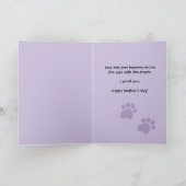 Niedliche Golden Retriever Mother's Day Card Karte (Innenseite)