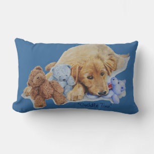 niedliche Golden Retriever Welpenkuppel Lendenkissen