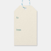 Niedliche Goldendoodle Dog Biking Spring Blumen Geschenkanhänger (Rückseite)