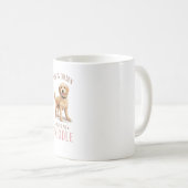 Niedliche Goldendoodle-Dog-Tasse Kaffeetasse (VorderseiteRechts)