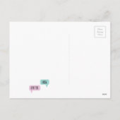 Niedliche Goldendoodle-Valentintagskarte Feiertagspostkarte (Rückseite)