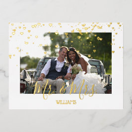 Niedliche Goldene Herzen, einfach Dankeschön Karte