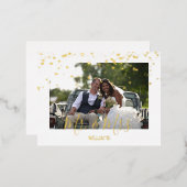 Niedliche Goldene Herzen, einfach Dankeschön Karte (Vorderseite/Rückseite)