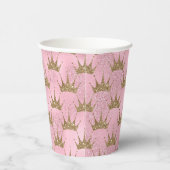 Niedliche Goldene Krone Pappbecher (Rechts)