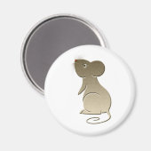 Niedliche Goldene Maus Magnet (Vorderseite/Rückseite)