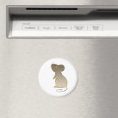 Niedliche Goldene Maus Magnet (In Situ (Geschirrspüler))