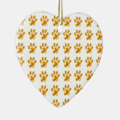 Niedliche goldene Paws Keramikornament (Rechts)