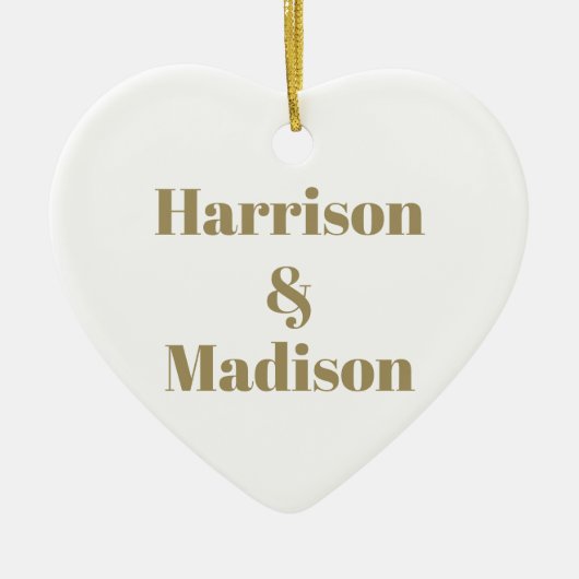 Niedliche Goldfarbenprägung Keramik Ornament (Vorne)