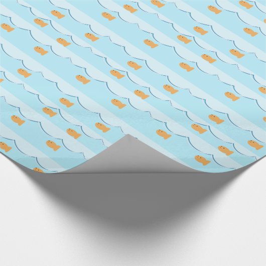 Niedliche Goldfish-Geschenk-Verpackung Geschenkpapier (Ecke)