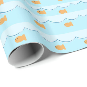 Niedliche Goldfish-Geschenk-Verpackung Geschenkpapier