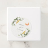 Niedliche Goldgärtnerblätter Hochzeiten Geschenkanhänger (Beispiel)