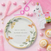 Niedliche Goldgärtnerblätter Hochzeiten Pappteller (Party)